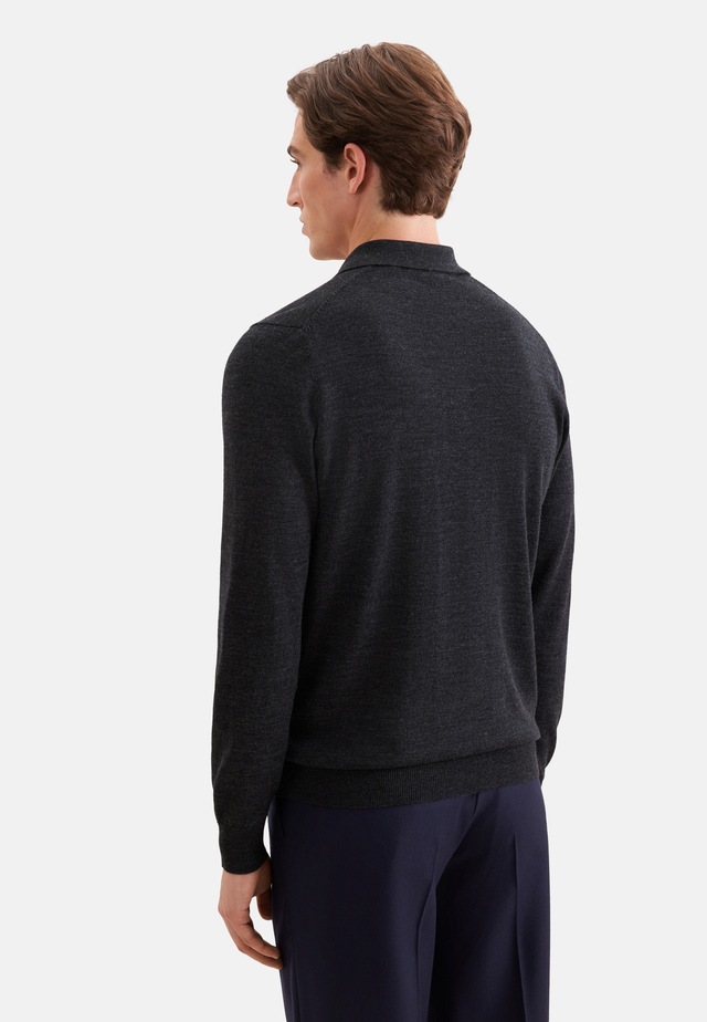 seidensticker Strickpullover »Schwarze Rose« 1/1 Kragen Uni