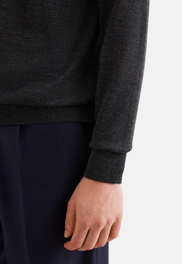 seidensticker Strickpullover »Schwarze Rose« 1/1 Kragen Uni