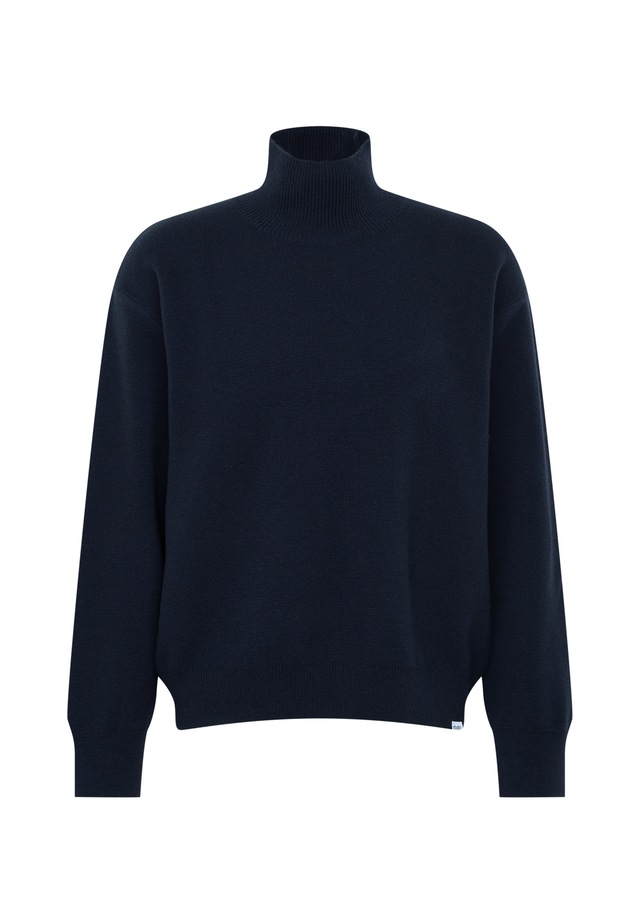 studio seidensticker Strickpullover 1/1 Stehkragen Uni