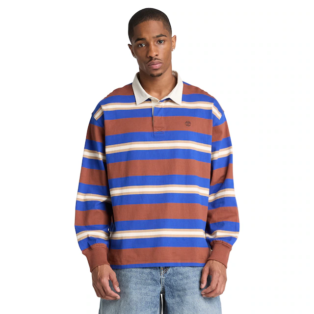 Timberland Langarm-Poloshirt »LS Rugby Polo« mit langem Arm, aus Baumwolle, auch in großen Größen