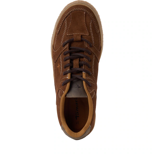 Tamaris Plateausneaker Freizeitschuh, Schnürer, Halbschuh im Retro-Look