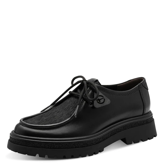 Tamaris Schnürschuh Chunky Schnürer, Halbschuh mit Mokassin-Naht