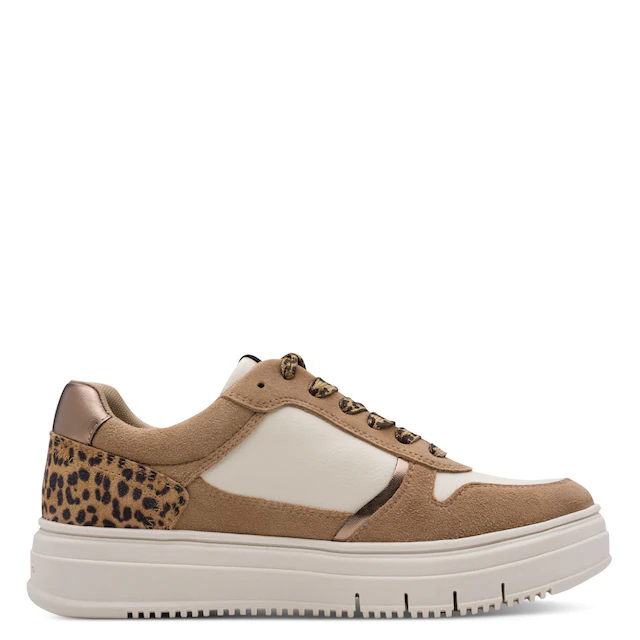 Tamaris Plateausneaker Halbschuh, Schnürer, Freizeitschuh mit Kontrastbesätzen