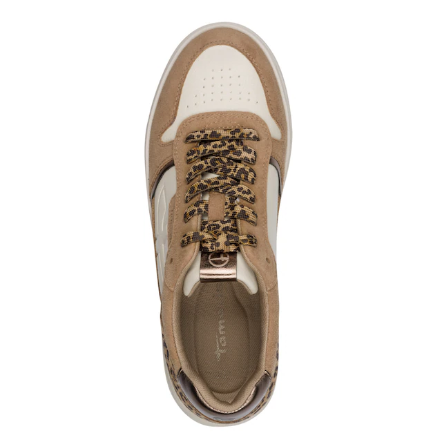 Tamaris Plateausneaker Halbschuh, Schnürer, Freizeitschuh mit Kontrastbesätzen