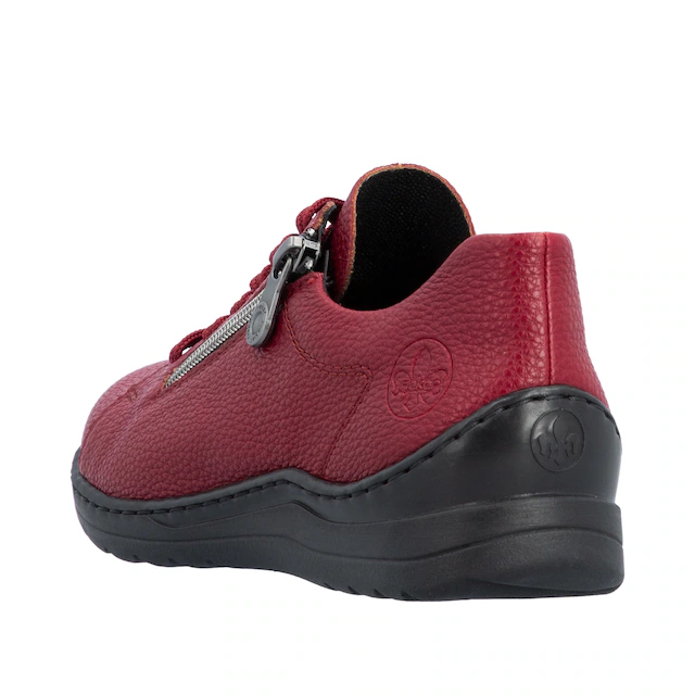 Rieker Sneaker Schnürschuh, Halbschuh, Klassik-Sneaker mit Reißverschluss