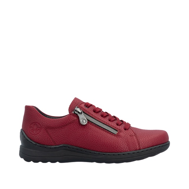 Rieker Sneaker Schnürschuh, Halbschuh, Klassik-Sneaker mit Reißverschluss