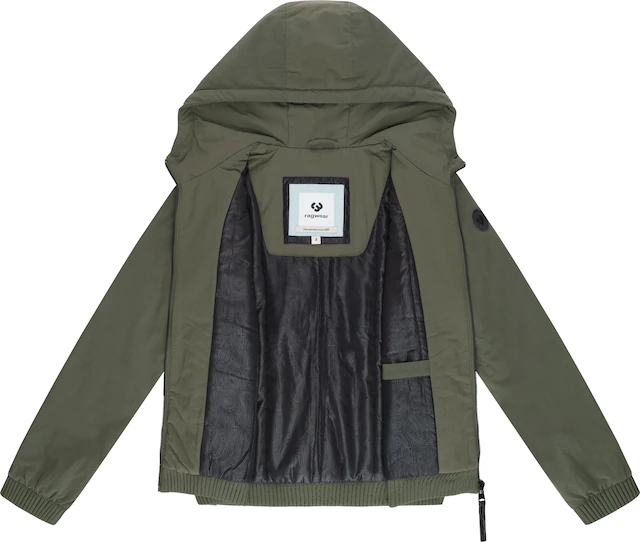 Ragwear Bomberjacke »Chinta Warm YOUMODO« mit Kapuze Warme Übergangsjacke mit elastischen Bündchen