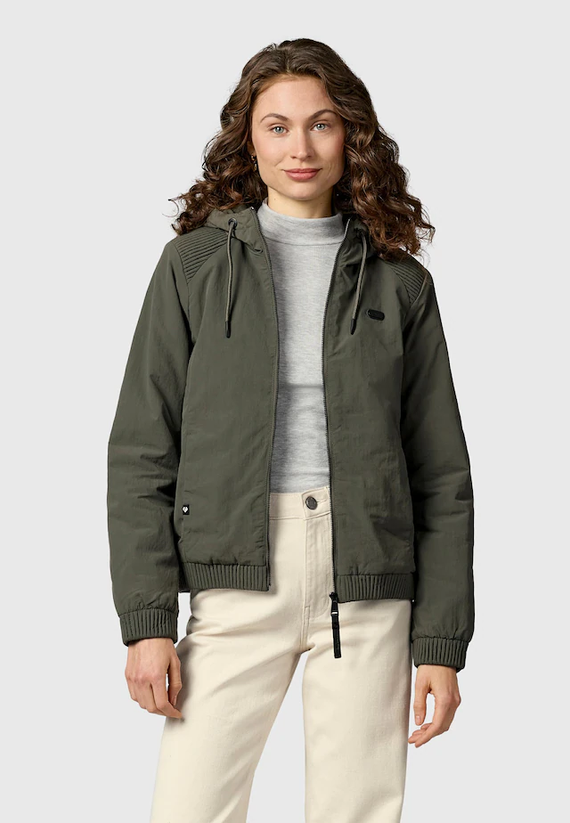 Ragwear Bomberjacke »Chinta Warm YOUMODO« mit Kapuze Warme Übergangsjacke mit elastischen Bündchen