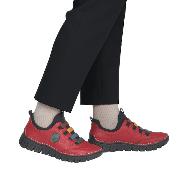 Rieker Slip-On Sneaker Slipper, Schlupfschuh, Halbschuh mit elastischem Einstieg