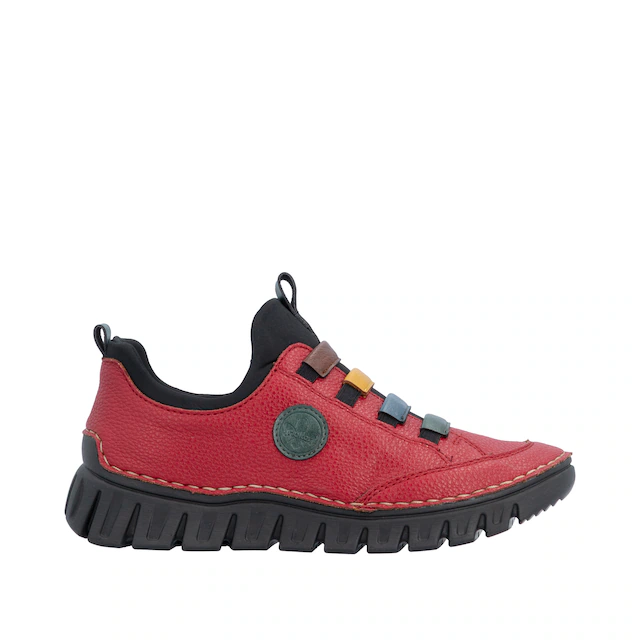 Rieker Slip-On Sneaker Slipper, Schlupfschuh, Halbschuh mit elastischem Einstieg