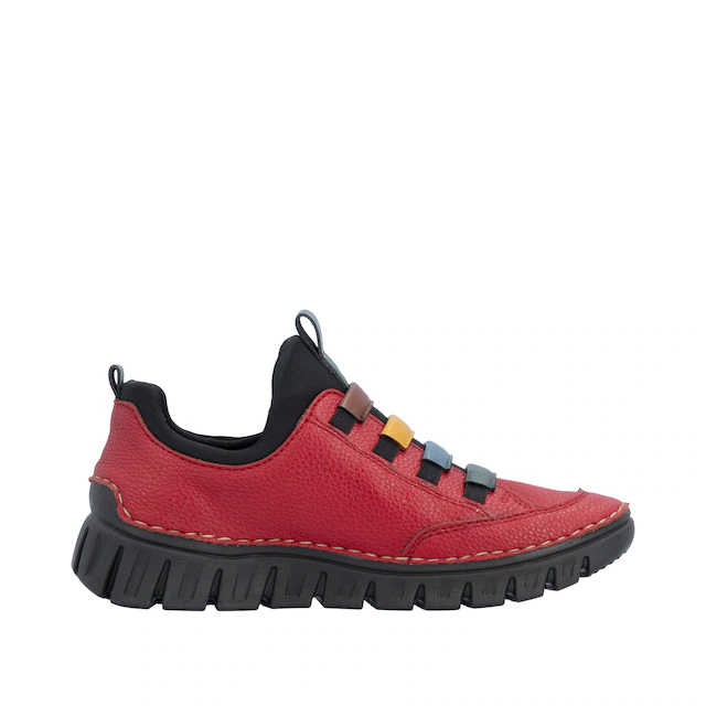 Rieker Slip-On Sneaker Slipper, Schlupfschuh, Halbschuh mit elastischem Einstieg
