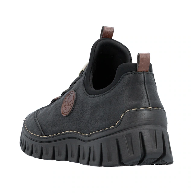 Rieker Slip-On Sneaker Slipper, Schlupfschuh, Halbschuh mit elastischem Einstieg