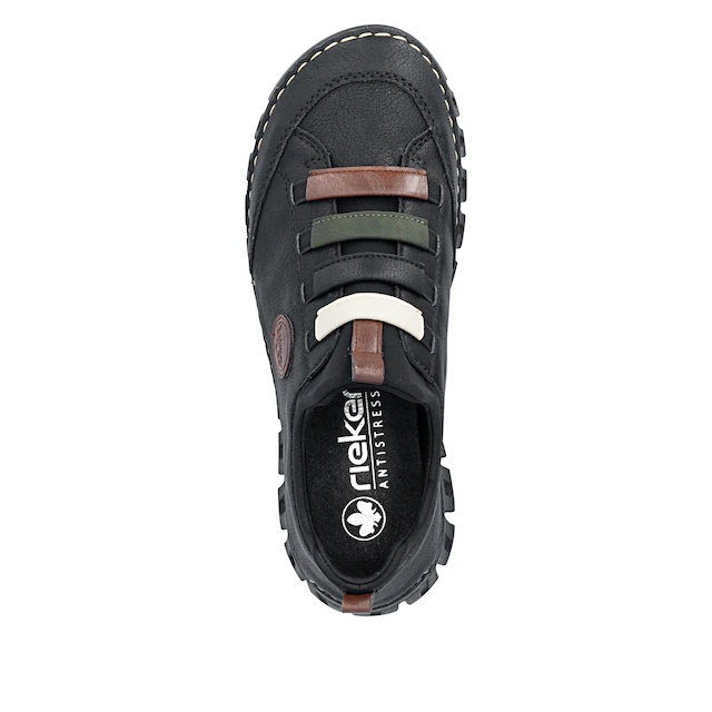 Rieker Slip-On Sneaker Slipper, Schlupfschuh, Halbschuh mit elastischem Einstieg