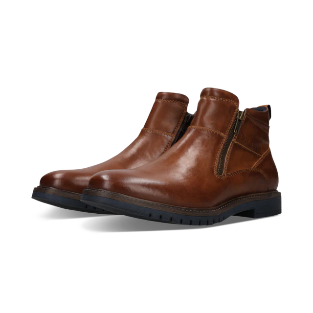 bugatti Stiefelette Klassik-Boots mit zwei Reißverschlüssen