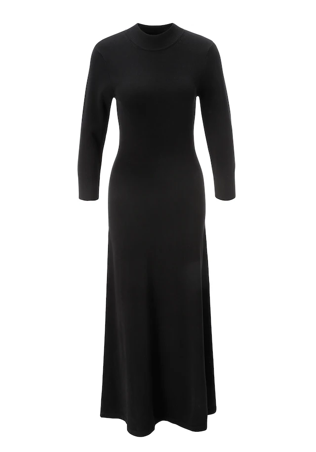 Aniston SELECTED Strickkleid mit kleinem Stehkragen - NEUE KOLLEKTION