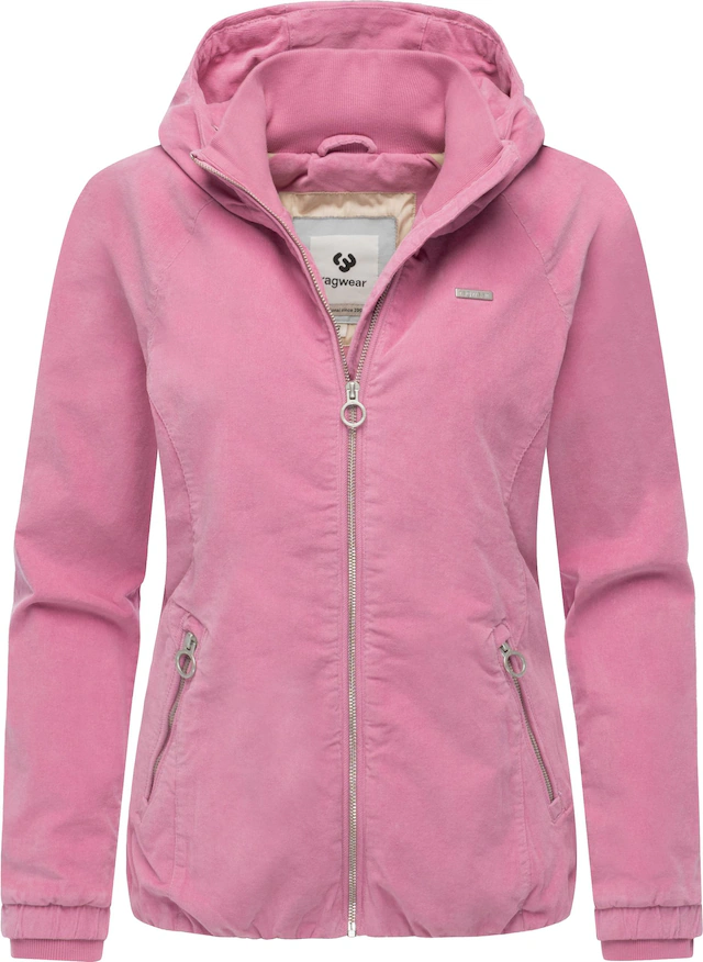 Ragwear Bomberjacke »Dizzie Cordy YOUMODO« mit Kapuze Cordjacke mit verstellbarer Kapuze