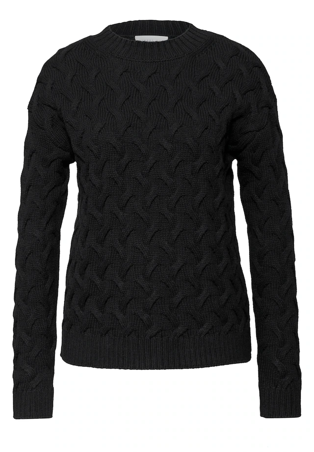 STREET ONE STUDIO Stehkragenpullover im soften Baumwoll-Mix