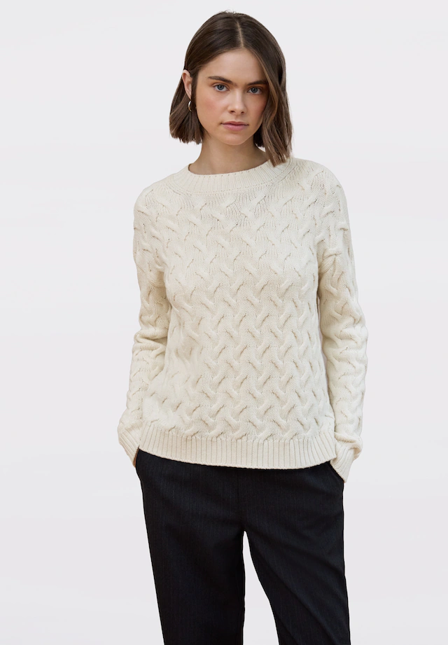 STREET ONE STUDIO Stehkragenpullover im soften Baumwoll-Mix