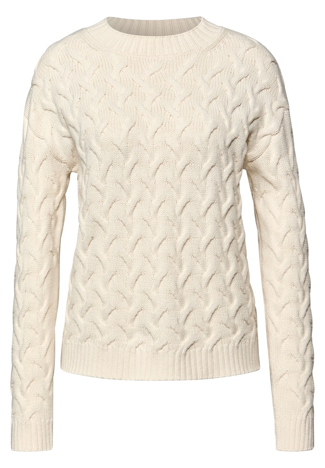 STREET ONE STUDIO Stehkragenpullover im soften Baumwoll-Mix