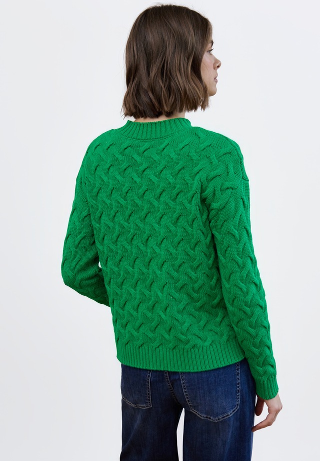 STREET ONE STUDIO Stehkragenpullover im soften Baumwoll-Mix