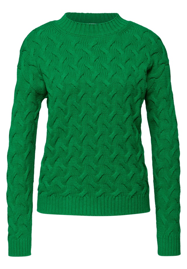 STREET ONE STUDIO Stehkragenpullover im soften Baumwoll-Mix