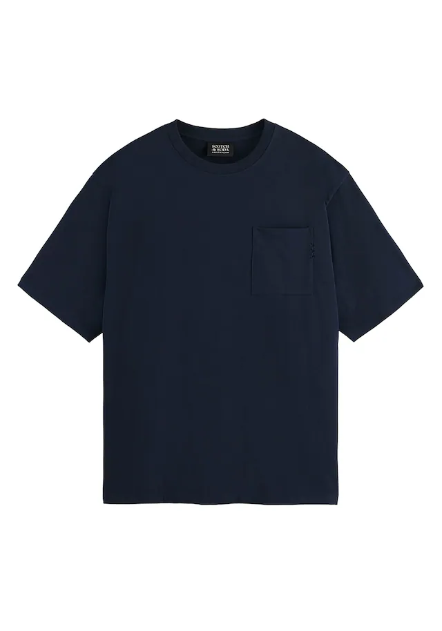 Scotch & Soda T-Shirt »T-Shirt Core 3 Crosses Loose Fit Pocket T-Shirt 1er Pack« 1 tlg.