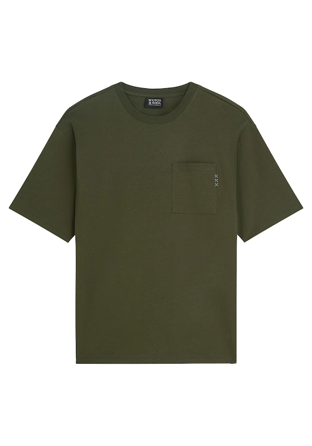 Scotch & Soda T-Shirt »T-Shirt Core 3 Crosses Loose Fit Pocket T-Shirt 1er Pack« 1 tlg.