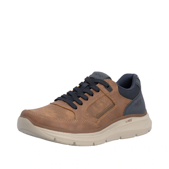 Rieker Sneaker Schnürschuh, Halbschuh mit Kontrastbesatz, schmale Form
