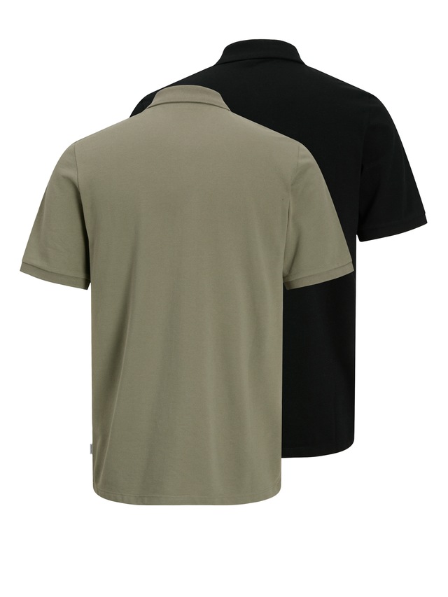 Jack & Jones Poloshirt »JJKANE POLO SS 2PK MP« Packung, 2 Baumwollmischung, regular fit