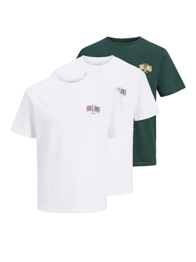 Jack & Jones Rundhalsshirt »JJAERO TEE SS CREW NECK 3PK MP« Packung, 3 Baumwolle, regular fit