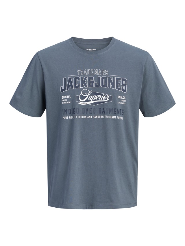 Jack & Jones T-Shirt »JJELOGO TEE SS O-NECK 2 COL AW26 3PK MP« Packung, 3 aus Baumwolle, mit geradem Abschluss