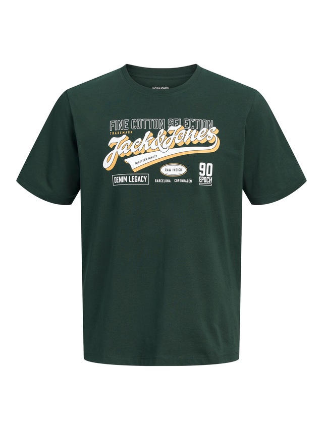 Jack & Jones T-Shirt »JJELOGO TEE SS O-NECK 2 COL AW26 3PK MP« Packung, 3 aus Baumwolle, mit geradem Abschluss