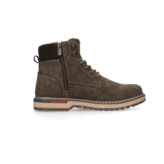 Dockers by Gerli Schnürboots Schnürstiefelette, Workerboots mit Reißverschluss