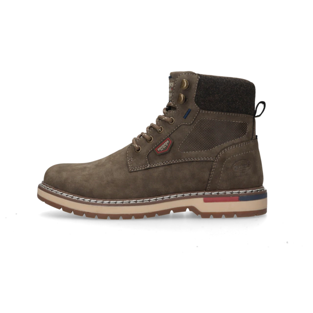 Dockers by Gerli Schnürboots Schnürstiefelette, Workerboots mit Reißverschluss