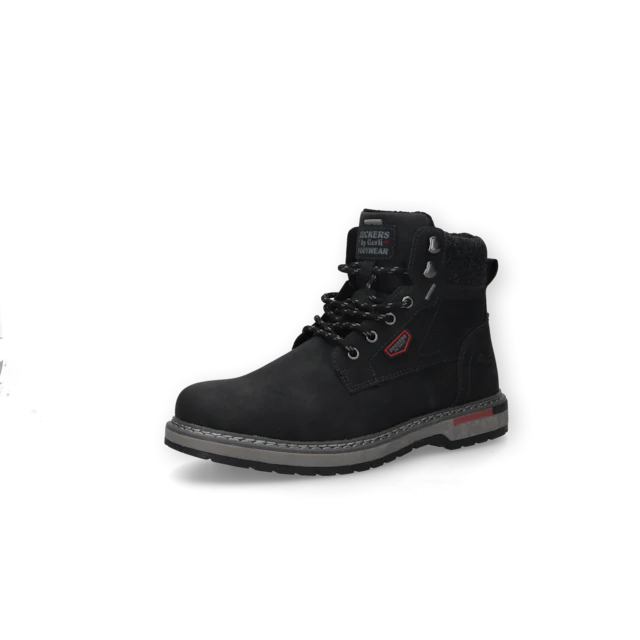 Dockers by Gerli Schnürboots Schnürstiefelette, Workerboots mit Reißverschluss