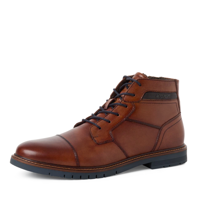 MARCO TOZZI Schnürstiefelette Schnürboots, Herbstschuh, mit Kontrast-Rahmennaht