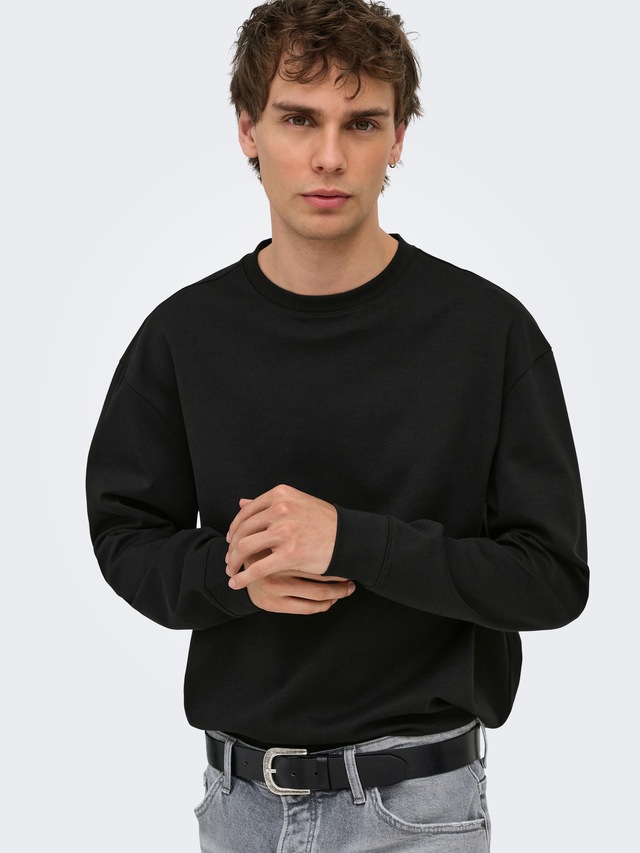 ONLY & SONS T-Shirt »ONSCASPIAN AIRLFEX RLX LS TEE NOOS« Baumwollmischung, relaxed fit