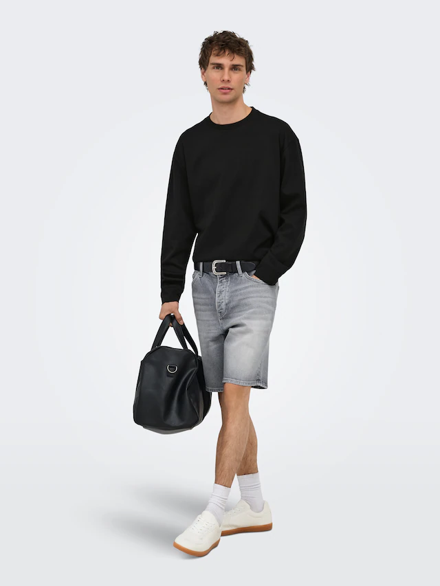 ONLY & SONS T-Shirt »ONSCASPIAN AIRLFEX RLX LS TEE NOOS« Baumwollmischung, relaxed fit
