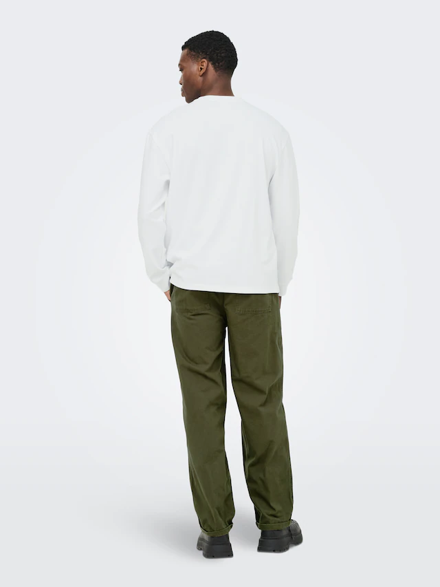 ONLY & SONS T-Shirt »ONSCASPIAN AIRLFEX RLX LS TEE NOOS« Baumwollmischung, relaxed fit