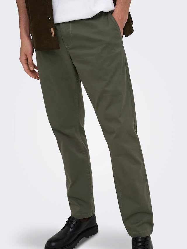 ONLY & SONS Chinos »ONSWEFT REG TWILL 0595 CHINO PANT NOOS« Baumwollmischung, regular fit