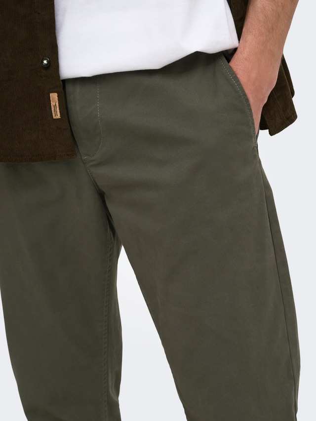 ONLY & SONS Chinos »ONSWEFT REG TWILL 0595 CHINO PANT NOOS« Baumwollmischung, regular fit