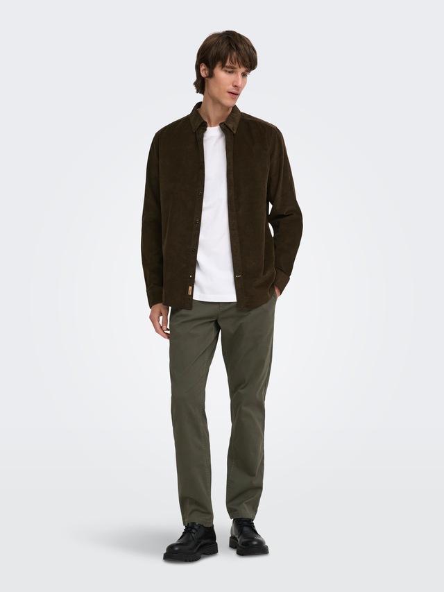 ONLY & SONS Chinos »ONSWEFT REG TWILL 0595 CHINO PANT NOOS« Baumwollmischung, regular fit