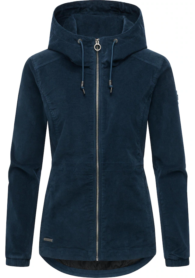 Ragwear Cordjacke »Dankka Cordy YOUMODO« mit Kapuze Stylische Damen Übergangsjacke in Feincord-Optik