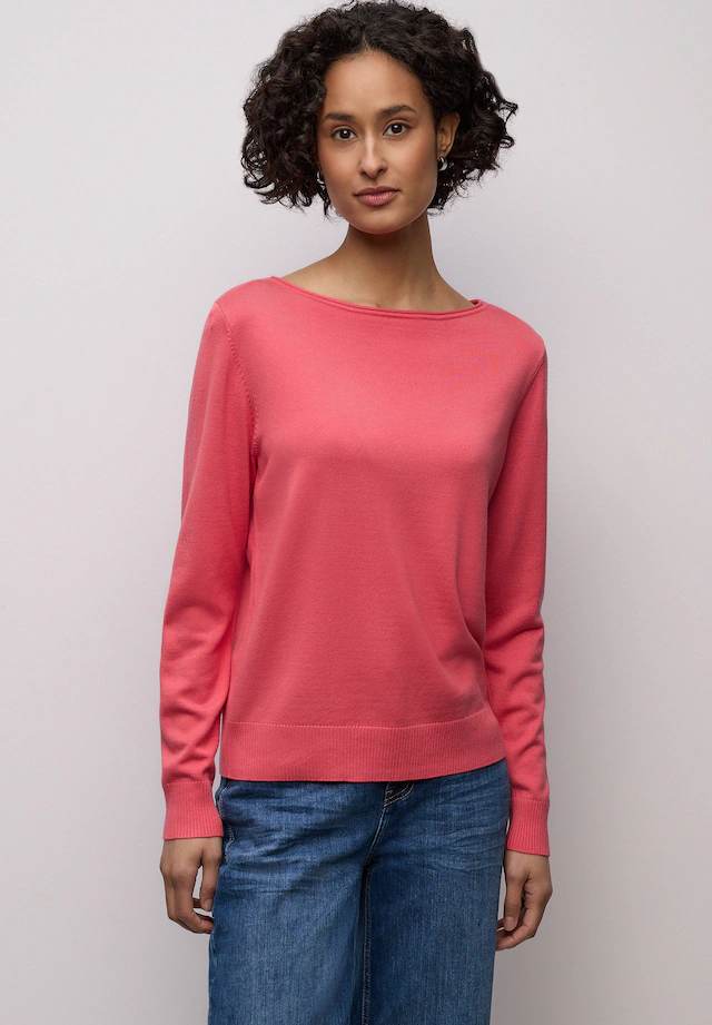 STREET ONE Longpullover mit Strick-Detail