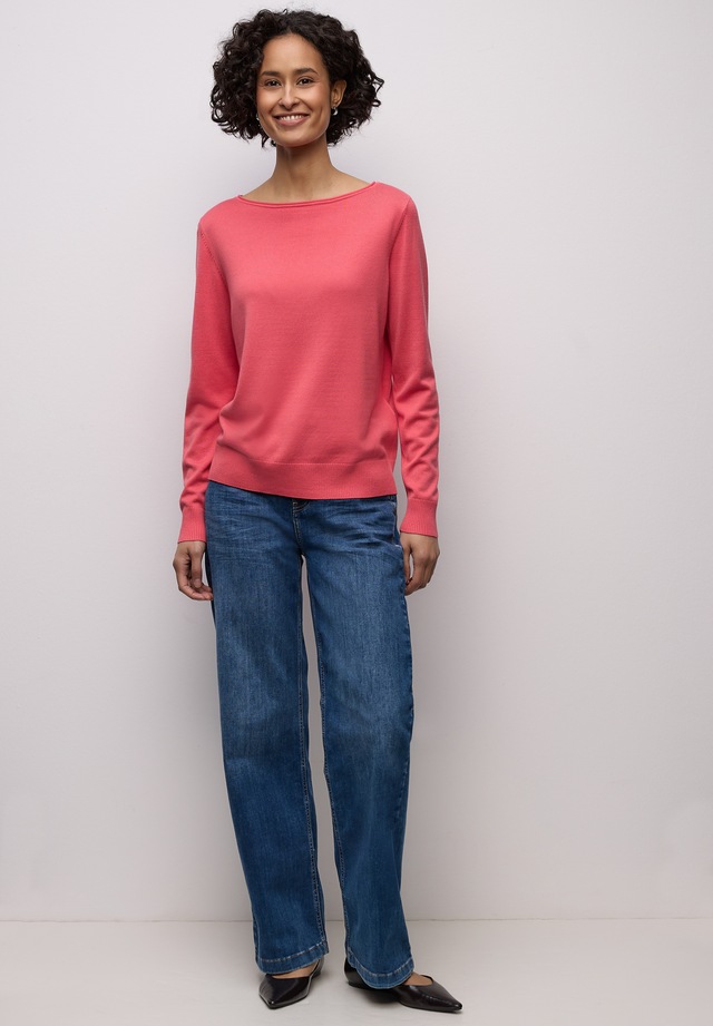 STREET ONE Longpullover mit Strick-Detail