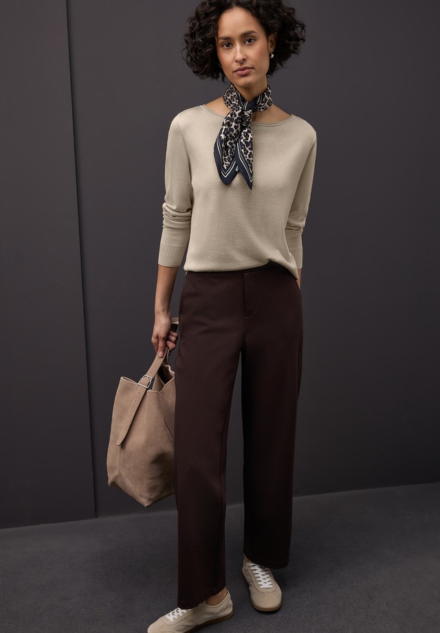 STREET ONE Longpullover mit Strick-Detail
