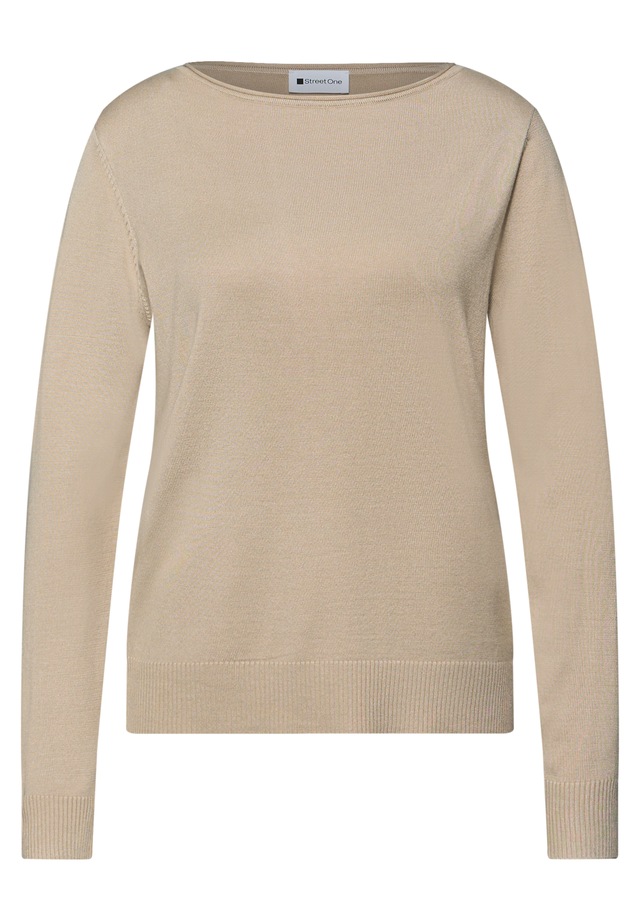 STREET ONE Longpullover mit Strick-Detail