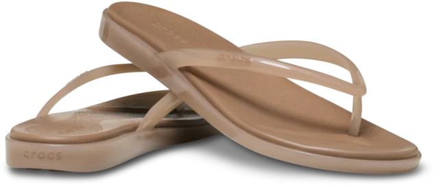 Crocs Zehentrenner »Miami Jelly Round Toe Flip« Sommerschuh, Urlaubsschuh, Strandschuh mit Zehensteg