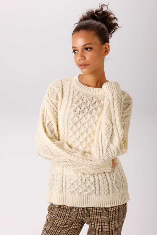Aniston CASUAL Strickpullover im attraktiven Muster-Mix - NEUE KOLLEKTION
