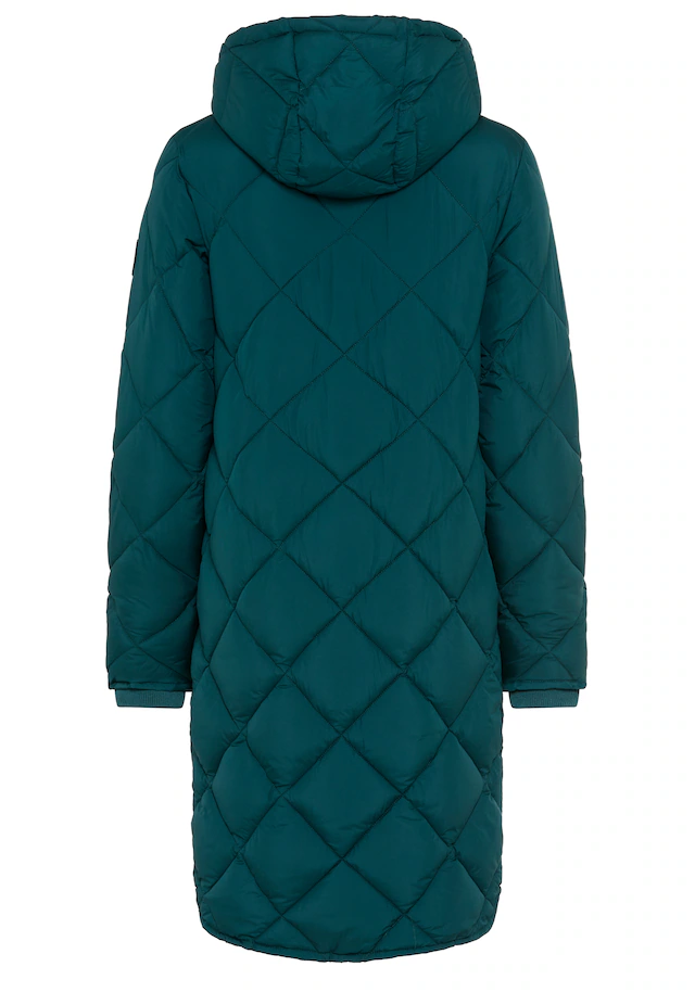 KangaROOS Steppjacke mit Kapuze lange Form mit Kapuze und modernem Steppmuster